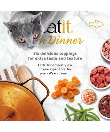 Catit Fish Dinner with Shrimp & Green Beans 80 g Pack of 6 Cat Food Wet Cat Wet Food Wet Cat Food Pate Canned Cat Food Nourriture Pour Chat Manger Pour Chat Kitten Food - Buy Online on GoSupps.com