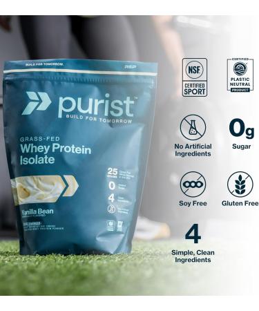 PURIST REP Whey Protein Powder Premium Milk Chocolate Grassfed Isolate Workout Recovery Keto Friendly Clean Nutrition Meal Replacement Promotes Lean Muscle Sugar and Gluten-Free Women Men 2 Lb - Buy Online on GoSupps.com
