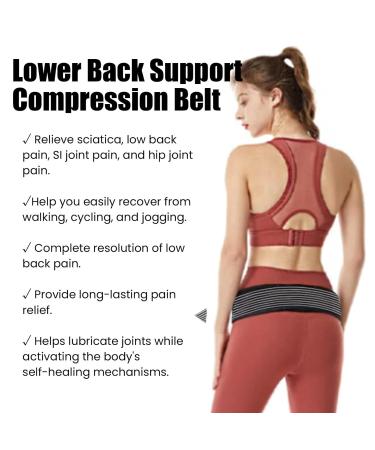 Joint Hip Belt Adjustable Lower Back Support Belt (20x3x11cm) Lower Back Support Belt Anti-Slip Pelvic Lower Back Support Brace Paiin Relief Strap Belt for Pregnancy Women Men Lumbar - Buy Online on GoSupps.com