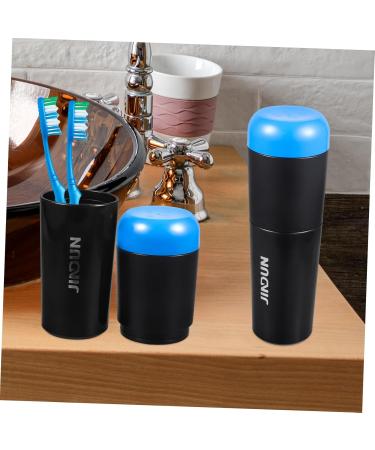 Iwowhero Box Toothbrush Cup | Travel Tooth Cup & Toothpaste Organizer | Reusable Toothbrush Holder - Buy Online on GoSupps.com