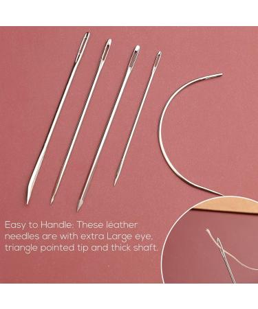 UOOU 12 Pcs Heavy Duty Sewing Needles Kit - Triangular, Sack & Hand Needles for Upholstery, Leather, Carpet & Canvas Repair - Buy Online on GoSupps.com