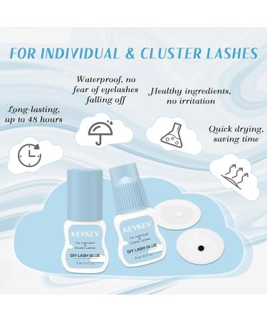5ml Black Individual Lash Glue for DIY Lash Extensions | Waterproof & Long-Lasting Cluster Lash Adhesive | Self-Application | 48 Hours Wear | Mild Formula - Buy Online on GoSupps.com