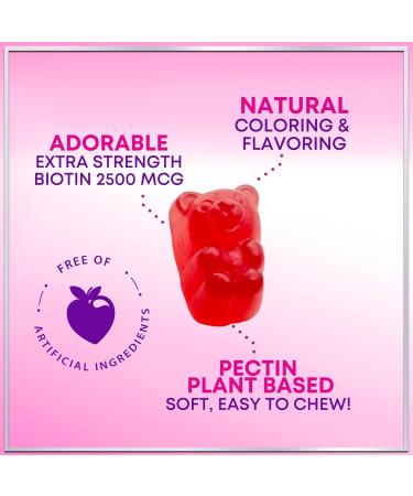 Collagen Peptides Gummies with 2500 mcg Biotin - Hydrolyzed Type I & III Multi Collagen Supplement with Vitamin C & Zinc - Support for Hair Skin Nails Tasty Pomegranate Flavor - 120 Gummies 120 Count (Pack of 1) - Buy Online on GoSupps.com