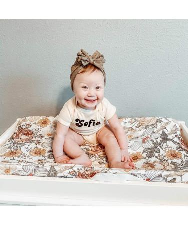 iEvolve Ultra Soft Minky Dots Changing Pad Cover Set for Baby Boys Girls - Green Leaf & Flora Pack of 2 - Buy Online on GoSupps.com