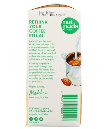 Nut Pods Dairy-Free Original Creamer - 11.2 fl oz | Plant-Based Coffee Creamer - Buy Online on GoSupps.com