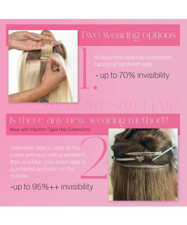Moresoo Tape in Hair Extensions Human Hair Blonde Highlight 18 Inch Remy Tape in Extensions Human Hair Ash Blonde Mixed with Blonde Hair Extensions for Women Tape in Human Hair #P18/613 20Pcs 50g 18 Inch (Pack of 1) #P18/613 - Buy Online on GoSupps.com