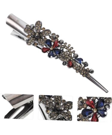 Minkissy Womens Hair Clips Metal Bill Clip 1Pc Large Alligator Hair Clips Rhinestone Duckbill Clips Crocodile Barrettes for Styling Hairdressing () Rhinestone Duckbill Clip Rhinestone Hair Clip Colorful - Buy Online on GoSupps.com
