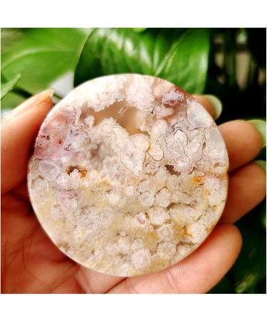Natural Crystal Rough Natural Stone Cherry Blossom Agate Bracelet Heart Palm Stone Shaman Feng Shui Crystal Room Ornament (Color : 80-90g) - Buy Online on GoSupps.com