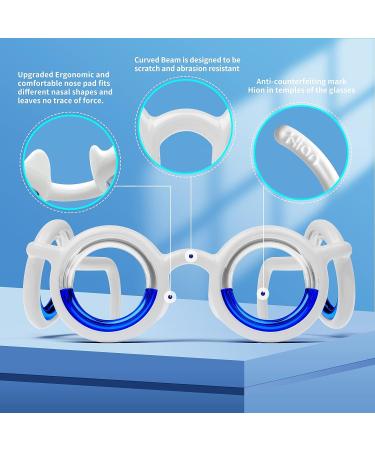 Hion Anti-Motion Sickness Smart Glasses - Lightweight Nausea Relief for Travel & Gaming - Airsick & Seasickness Relief - Adults & Kids - A-deed Black - Buy Online on GoSupps.com