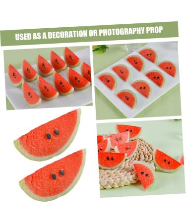 Alipis 4pcs Simulated Watermelon Slices Ornament Realistic Fruit Teaching Aid Pendant Student Fake Fruit Picture 1 5.30X2.50X2.50CM - Buy Online on GoSupps.com