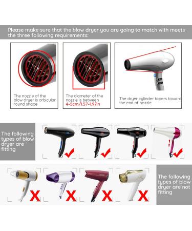 Segbeauty Deep Bowl Hair Diffuser for Curly Hair - Adjustable Air Flow, Fast Drying Salon Attachment for Most Blow Dryers - 1.57-1.97in Nozzle - Buy Online on GoSupps.com