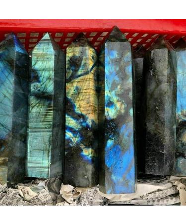 ENPAP Natural Stone Labradorit Obelisk Quartz Tower (Size: 700-750g) xingyong (Size: 500g-550g) - Buy Online on GoSupps.com