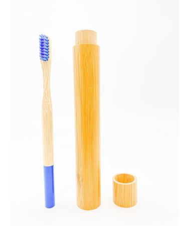 Toothbrush holder with bamboo toothbrush