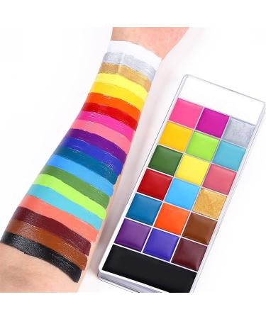 Professional 20 Color Face Painting Kit for Masquerade Parties | Holiday Body & Face Paint Set - Dress Up Essential - Buy Online on GoSupps.com