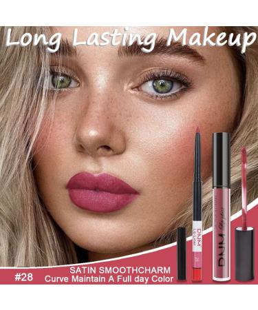 2Pcs Chestnut Mauve Rose Red Lip Liner & Colorstay Lipstick Set | Long Lasting 24H Matte Finish | Original Labiales Mate 24 Horas | 0.21 Fl Oz (Pack of ...) - Buy Online on GoSupps.com