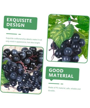 Artibetter 12 Pcs Artificial Bunch of Grapes Faux Greenery Garland Greenery Wreath Mini Decor Shop Window Decoration Lifelike Wet Grape Clusters Simulation Fake Grape Fake Grape Models Starch Blackx2pcs 10X14CMx2pcs - Buy Online on GoSupps.com