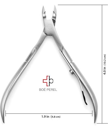 Bo Perel Cuticle Trimmer - Sharp Scissor Nail Clipper Cutter Remover Pedicure - Professional Swiss Precision Manicure Tool for Fingernails and Toenails - Buy Online on GoSupps.com