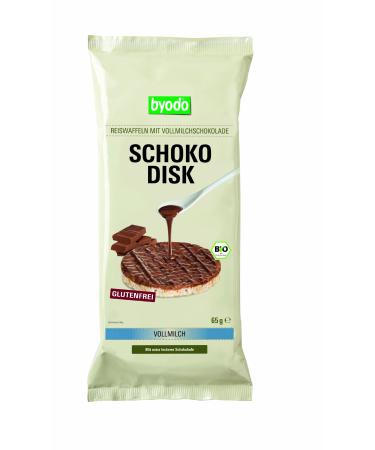 Byodo Organic Chocolate Rice Cakes Milk Chocolate 65 g Milk Chocolate Okolada