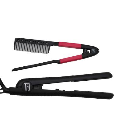 TFJ PRO Ceramic Hair Straightener & Styling Iron Comb Set - International Shipping - Best Hair Styling Tool - Buy Online on GoSupps.com