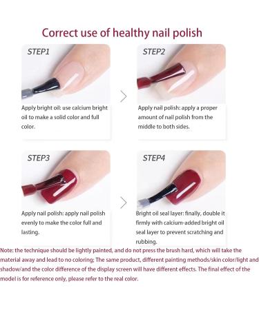 Nail Polish Set -3-in-1 Flash Nail Polish Quick-drying Lasting Camellia Latte Color Nail Polish DIY manicure at home without curing nail polish - Buy Online on GoSupps.com