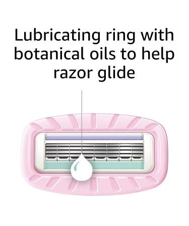 Amazon Basics Women's 4-Blade Razor Refills - Fits Amazon Basics and Venus Handles - Moisturizing Surround - 6 Refill Cartridges - Buy Online on GoSupps.com