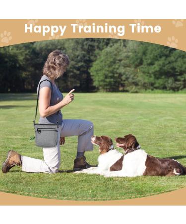 IDOGCHEW Dog Treat Pouch with Built-In Poop Bag Dispenser - Large Training Bag with Adjustable Belt - Multi Pocket Design for Treats and Toys - Buy Online on GoSupps.com
