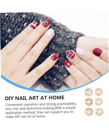 minkissy 6 Boxes Accessories Nail Art Charm Nail Alloy Small Decoration Chic Nail DIY Decors Nail Alloy Decor Nail Decor Accessory trinkets Charm Decorate Japanese Hollow Out Amulet Rivet - Buy Online on GoSupps.com