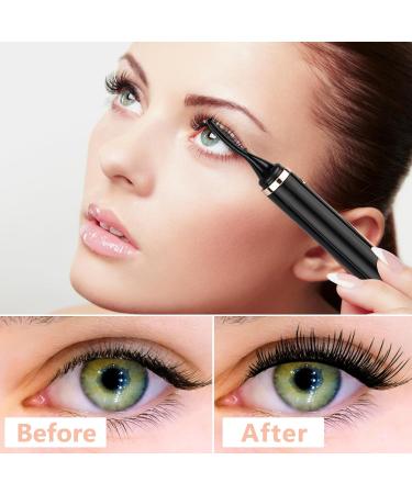 Heated Eyelash Curler Heated Lash Curler with Eyelash Comb Electric Eyelash Curler with USB Rechargeable 4 Heating Modes Anti-Scald Lash Curling Tool with LED Display Gift for Women Black - Buy Online on GoSupps.com