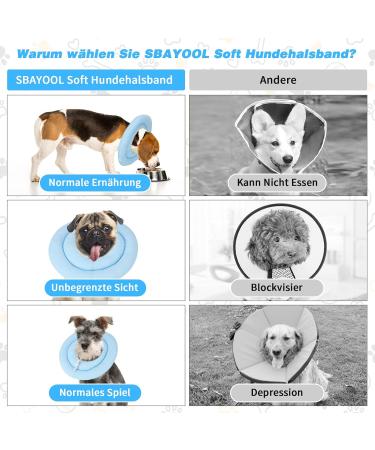 Buy Sbayool Rescue Rause Dog & Cat Adjustable Soft Recovery Collar - Prevent Licking Wounds After Surgery Blue S (Neck 20cm-23cm) - International Shipping Available - Buy Online on GoSupps.com