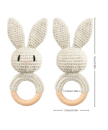 Artestar Greifling Baby Rassel & Bei ring - Eco-Friendly Wooden Baby Toy Gift (Beige Hase) for Newborns - International Shipping - Buy Online on GoSupps.com