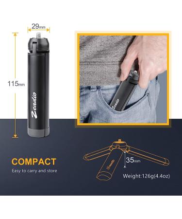 Zeadio Metal Mini Tripod - Desktop Tabletop Stand for Smooth 4, Osmo Mobile, Vimble 2, Gimbal Grip Stabilizer - Compact and Versatile - Buy Online on GoSupps.com
