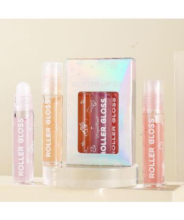 YOUKOLO 3pcs Clear Lip Plumper Gloss Set for Women Lightweight Moisturizing Shimmer Liquid Lipstick - Buy Online on GoSupps.com