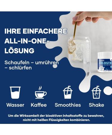 Veenuule Colostrum Powder Contains 60% Natural IgG (Immunoglobulins) Grass Fed Cow Colostrum For Gut Health and Energy Flavorless 50 Servings (Pack of 1) - Buy Online on GoSupps.com