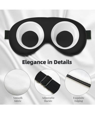 Adjustable Cute Cartoon Eyes Sleep Mask - Ultimate Light Blocking Eye Mask for Travel Yoga Naps & Shift Work - Buy Online on GoSupps.com