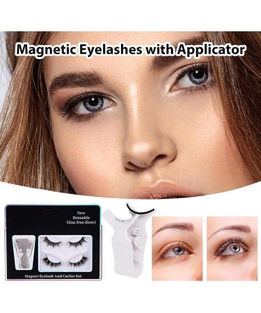Natural Look Magnetic Eyelashes - Magnetic Eyelashes Kit With Applicator | Easy To Wear Lumentes Magnetic Eyelashes | No Glue Natural Look Lashes For Travel And Parties Confident Look - Buy Online on GoSupps.com