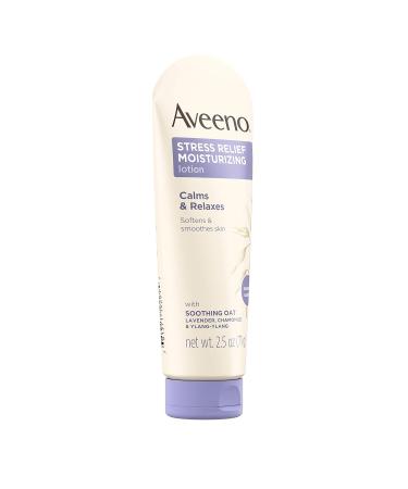 Aveeno Stress Relief Body Lotion w/ Lavender, Oatmeal & Ylang-Ylang Oils, TSA-Approved Travel Size 2.5 oz (Pack of 3) - Buy Online on GoSupps.com