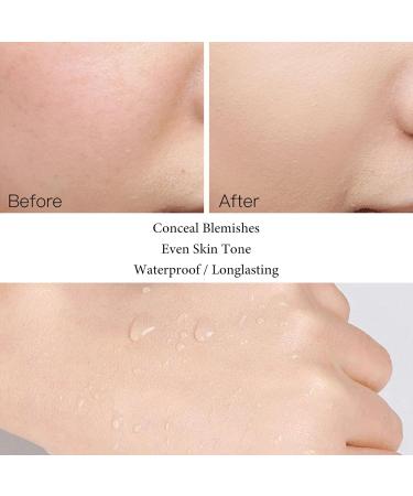 BB Cream Foundation Even Skin Tone Cream Moisturizing Concealer Makeup Base Waterproof Lightweight Foundation Anti-Redness Silky Smoothing Long Lasting Foundation (Natural) - Buy Online on GoSupps.com