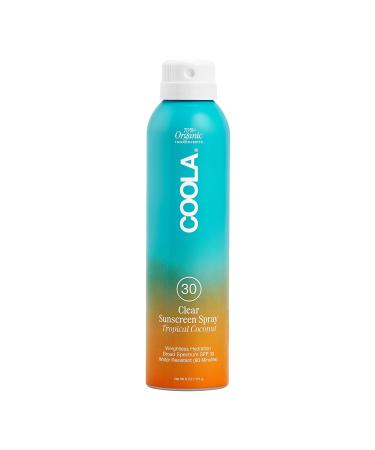 COOLA Organic Sunscreen Bundle - SPF 50 Fragrance Free & SPF 30 Tropical Coconut Sunblock Spray Dermatologist Tested Vegan 6 Fl Oz Each - Buy Online on GoSupps.com
