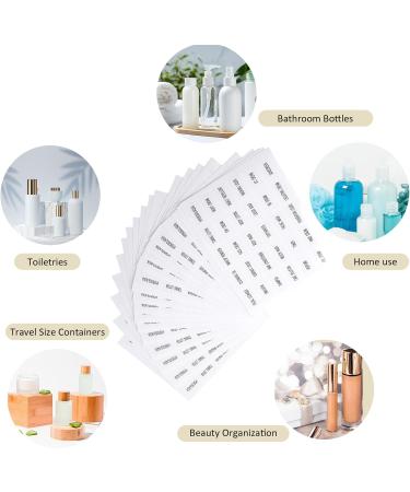 600 Pcs Labels for Toiletry Bottles Mabor Waterproof Labels for Bottles(20 Sheets) Sticky Labels Sufficient Quantity-Share The Wonderful Labels with Friends Traveling - Buy Online on GoSupps.com