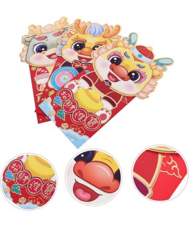 HOMSFOU 6pcs Red Envelopes 2023 Chinese Money Envelope Chinese Money Envelopes Envelope Chinese New Year Gift Money Envelopes Lunar Year Hong Bao Red Luck Money Bag China Paper Storage - Buy Online on GoSupps.com