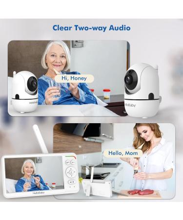 HelloBaby Portable Baby Monitor with Camera and Audio 6'' World First IPS Screen Baby Camera Monitor No WiFi 30-Hrs Battery ECO VOX 2 Way Talk With Night Vision Up To 1000ft Video - Buy Online on GoSupps.com