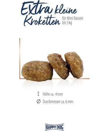 Happy Dog Sole Feed for Small Breeds | Sensible Mini XS Japan 300g - Premium Nutrition for Adult Dogs - Buy Online on GoSupps.com