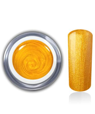 Color gel gold metallic Uv Led nail gel Color UV gel RM Beautynails 1x 5ml (1 pack) 07-Gold