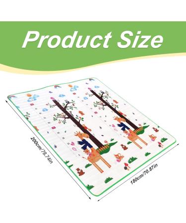 Reversible Baby Play Mat 79x71 Inch - Waterproof Crawling Mat for Indoor/Outdoor - Perfect for Baby's Playtime - Buy Online on GoSupps.com