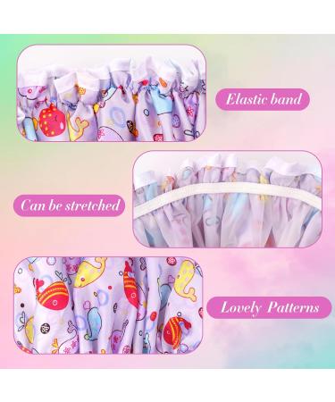G2PLUS Kids Shower Caps - 2PCS Double Layer Elastic Bath Caps for Girls/Boys, Reusable Children's Shower Hats in Purple - Buy Online on GoSupps.com