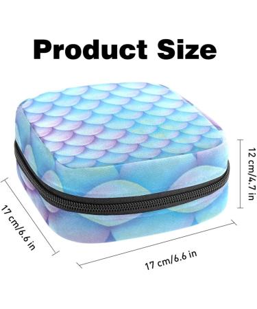 Portable Women's Menstrual Cup Bags & Binding-Up Bags for Teen Girls - Cute Marine Dandruff Pattern - Buy Online on GoSupps.com