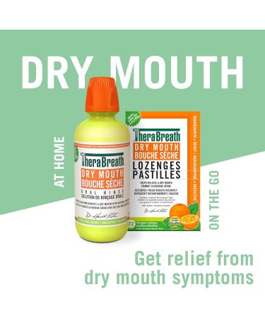 TheraBreath Dry Mouth Oral Rinse - Tingling Mint | Supports & Enhances Your Natural Saliva Production | 473ml - Buy Online on GoSupps.com
