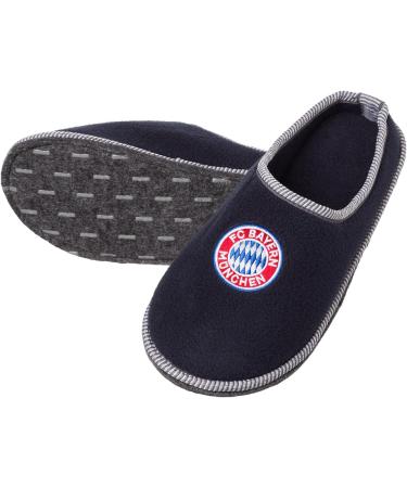 FC Bayern Munich Felt Slippers for Adults - Navy 45 EU | International Shipping Available - Buy Online on GoSupps.com