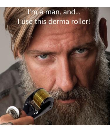 Nikka Notto QMD Derma Roller for Hair Growth & Beard Growth - 0.25mm Facial Skin Care for Women & Men - Banish Scars, Dermaroller Gold - Buy Online on GoSupps.com
