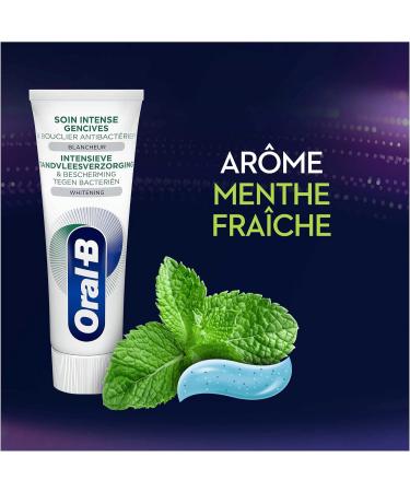 Oral-B Intense Gum Care Toothpaste and Antibacterial Shield Whitening 75ml - Buy Online on GoSupps.com